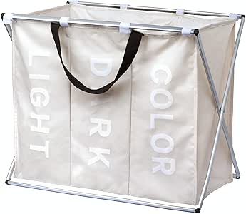 Minuma® Wäschekorb Wäschesortierer leicht und faltbar mit Tragegriffen