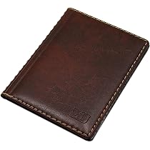 Pochette Porte-Cartes 10 Compartiments - Design Rouge - Cuir Simili - Made In UE