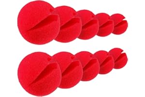 MEEKOO Red Circus Clown Nose Christmas Costume Party Cosplay Sponge Noses Red Nose Halloween Decor