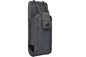 YNIBST Funda Táctica para Walkie Talkie con MOLLE, Bolsa para Radio de Nylon Compatible con Motorola Kenwood Baofeng Midland Radio