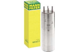 MANN-FILTER Fuel Filter WK 857/1, Black, Canister, 8.1 cm, 0.59 kg, for Passenger Cars