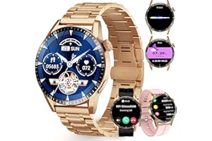 Homailida Smartwatch Męski, 1,39" Inteligentny Zegarek z Bluetooth i Funkcją Głośnomówiącą, Zegarek Fitness z 100+ Trybami Sportowymi Monitoruje Tętno z Snu, Wodoszczelny Zegarek dla Androida iOS