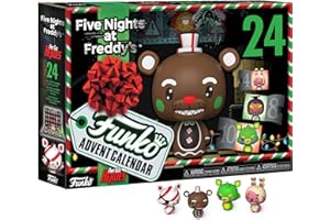 Funko Advent Calendar: Five Nights At Freddy's (FNAF)Blacklight - (Psh) - Calendrier de L'avent - 24 Jours de Surprise - Boîte Mystère