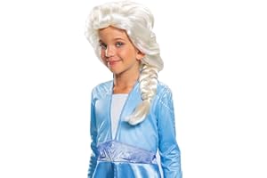 DISGUISE Disney Frozen - Accesorio Elsa Oficial Disney, Peluca Rubia Niñas, Talla Única