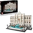 LEGO Architecture Trevi Fountain - Baroque Monument Model Kit with Palazzo Poli Facade & Minifigure Sculptures - Home or Office Decor DIY Set for Adults - Gift for History-Loving Men & Women - 21062