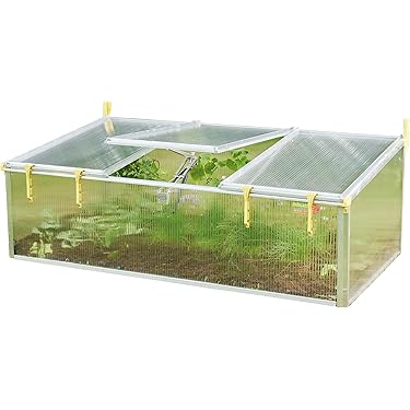 GOPLUS Kweekbed, broeibak met afdekking, broeikas van