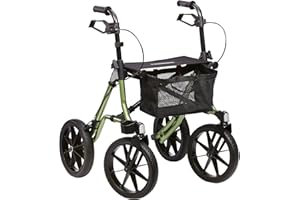 DIETZ GMBH Dietz Taima XC Outdoor Rollator PU-bereift 150 kg belastbar 8,2 kg Leichtgewichtrollator Geländerollator