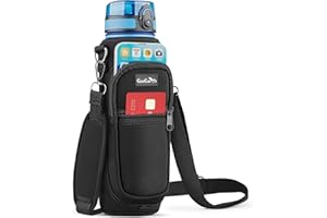 EcoEarth - Borsa porta borraccia - Porta borraccia - Tracolla regolabile e 2 comode tasche - Soluzione di idratazione per escursionismo e corsa