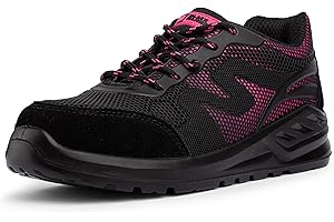 Black Hammer Safety Trainers Womens Steel Toe Cap Trainers Lightweight Work Shoes Slip and Puncture Resistant Durable Workwear for Maximum Protection and Comfort Mary