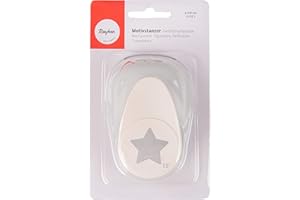 Rayher Hobby 89794000 Motivstanzer Stern, ø 3,81 cm- 1,5 Zoll, geeignet für Papier/Karton bis zu 220g/m²