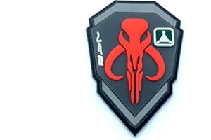 Patch Boba Fett crâne Bantha Mandalorien 3D PVC Paintball