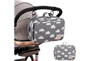 MANDARINMELON Kleine Tasche für Kinderwagen, Buggy mit Mutterschaftsfunktion, Organizer für Kinderwagen und Kinderwagen, Mehrzwecktasche für Krankenhaus, Mutterschaft, Stuhl