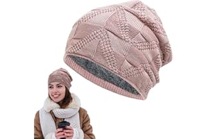 FANXAOLNES Berretto Unisex in Maglia Traspirante con Fodera in Pile Morbido, Adatto per Uomo e Donna, per Autunno, Inverno e Primavera, Design Classico - Taglia Unica, Berretto Donna Invernale, Cappello Uomo
