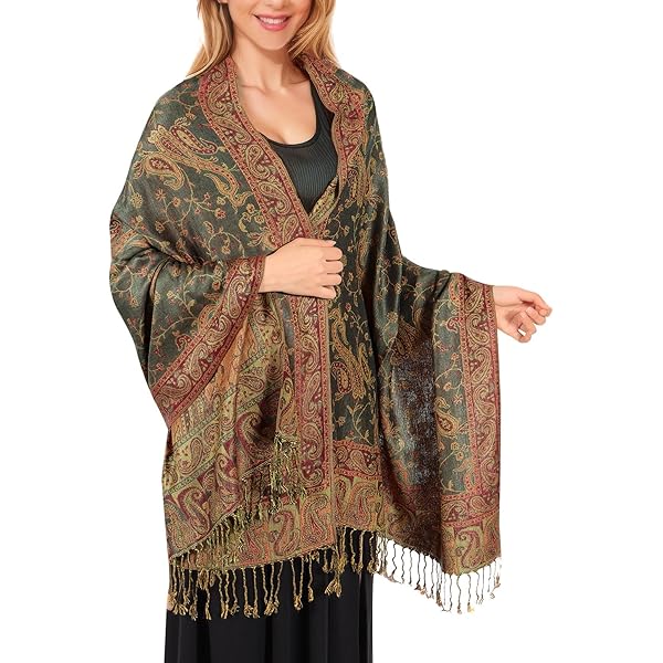 Scialle Super Morbido In Lana E Cashmere - Disegni Artistici Per Autunno/inverno