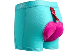 Santic Spodenki Rowerowe Damskie Bielizna Rowerowa z Wyściółką MTB Oddychająca Przeciwbakteryjny