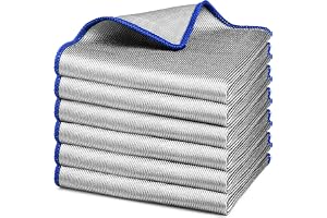Ekedalen 2-i-1 rengöringsduk i mikrofiber för fönster och glas, 400 GSM dubbelsidig magisk torkduk, luddfri polerduk för glas