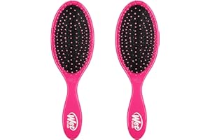 Wet Brush Cepillo desenredante original, rosa, cerdas IntelliFlex ultrasuaves, cepillo desenredante que se desliza a través de los enredos con facilidad para todo tipo de cabello, para mujeres,