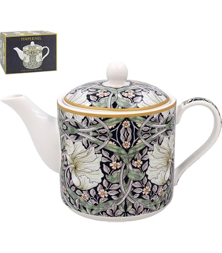 Set Regalo Tazza E Sottobicchiere The Leonardo Collection Pimpernel - Design William Morris - Ceramica Britannica Per Tè E Caffè, Idea Regalo Per Lui/Lei