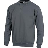 WORKTEAM Crew Neck Sweatshirt with Reinforced Neck Seam (280 g/m2), Elastic Cuffs and Waist, Ideal for Work, Leisure, Unisex