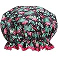 Bodylife Shower Cap Reusable Bath Cap Dual layered Waterproof Flamenco Flamingo 27cm