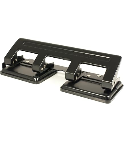 Perforatrice Esselte Q25 177039 | 4 Fori, Capacità 25 Fogli, Barra Guida E Raccoglitore Coriandoli