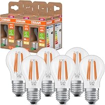 OSRAM LED-Lampe Classic Miniball, 2,2W = 470 Lumen, E14, Warmweiß (2700K), 6er-Pack – Spart Bis Zu 80% Strom!