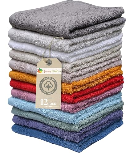24-Pack 100% Egyptian Cotton Face Cloths – 30x30 Cm, 500-GSM Hotel Quality Towels