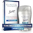 Secret Clinical Strength Antiperspirant and Deodorant for Women Invisible Solid, Completely Clean 1.6 oz (Packaging May Vary)