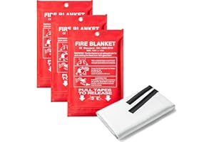 BMLIMITED BML Fire Blanket | Suppression Flame | Heat-Resistant Large & Quick Unfolding with Loops Emergency Fire Safety Solution For Indoor & Outdoor (3)