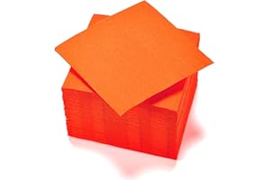 LE NAPPAGE ARTS DE LA TABLE 50 tovaglioli microgoffrati 24x25 cm 2V 100% Nature Arancione - FSC, 71309