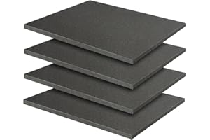 SDLDEER Schiuma di poliuretano, 4 pezzi da 40 x 30 x 1 cm, in schiuma espansa, per tablet e miniature, inserto in schiuma