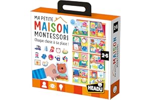 Headu - Ma Petite Maison Montessori - Chaque Chose À Sa Place ! | Jeu Educatif 2 3 4 5 Ans, Jeu Educatif Montessori, Cadeau Enfants, Cadeau Fille, Cadeau Garçon, Made in Italy