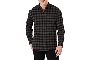 Amazon Essentials Camicia in Flanella a Maniche Lunghe - Colori Fuori Produzione Uomo