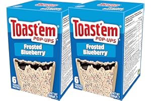 TOASTEM POP-UPS Toast'em Pop-Ups Blueberry 288g x 2 Packs | 6 Toaster Pastries per Box | Toaster Pastries | American