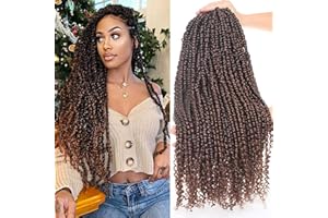 Xtrend 8Packs 12Brins/Pack Pré-torsion Passion Twist Cheveux 22 Pouce Long Bohème Tresses Vague D'eau pour Passion Twist Crochet Tressage Cheveux Synthétique Fibre Naturelle Extension de Cheveux T30#