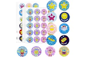 EOAMGO 1140 PCS Teacher Reward Stickers for Children, Well Done Stickers for Kids, 22 Designs Motivational Small Sparkly Kids Sticker Sheets for Classroom School Sticker Reward Chart Sports Day