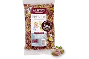 ‎ARISTOS ARISTOS rohe Pistazienkerne geschält und ungesalzen aus Aegina in Griechenland – 250 g Beutel leckere Pistazien ohne Schale und ohne Salz für Baklava, Eis, Torten und vieles mehr