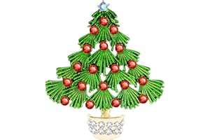 KristLand Vintage Cristal Joyeux Sapin De Noël Broche épingles Broches Plaquées Or Foulards Costumes Vêtements Quotidiens Vacances Parties Cadeaux pour Femmes Dames