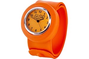 WACKY WATCHES Multicolour Wacky Watch Slap On Strap Fast Fit Kids Childrens Silicone Band Unisex Instant Fit Any Size for Boys and Girls Learn to Tell The Time