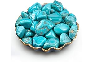 SigMntun Türkis Trommelsteine 2.0 cm, 170 g – polierte Edelsteine, natürliche Kristalle & Heilsteine, Halbedelsteine, bunte Glückssteine für Chakra, Deko & Mineralien Set