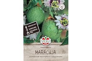 Sperli Maracujasamen Passionsfrucht 81511 - reichblühende Zimmerpflanze - essbare Früchte - Inhalt für 8 Pflanzen - Saatgut, Fruchtsamen, Samen Früchte