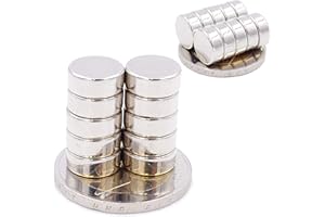 Brudazon | 30 Mini Imanes Discos 10x4mm | N52 nivel más fuerte - Los imanes de neodimio ultra fuertes | Imán del poder para la toma de modelo, foto, pizarra blanca | Pequeño, redondo y extra fuerte