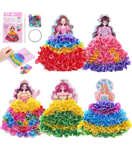 PP OPOUNT Kit Poke Art Principessa Magica 3D | Oltre 1300 Pezzi, Per Bambine 4-8 Anni, Gioco Creativo Senza Colla