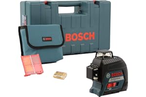 Bosch Professional Niveau Laser Lignes GLL 3-80 (laser rougeProfessional, pour l'intérieur, portée : jusqu’à 30 m, 4 piles AA, dans coffret de transport)