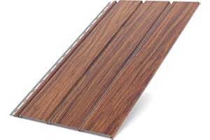 Bryza Plastic Panels, Walnut, 1.50 m, Wood Look Wall Panels, Ceiling Panels, Indoor and Outdoor Underroof Panels, Roof Box, Wall Cladding (Standard Panels 1.50 x 0.305 m)