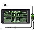 Hyindoor Heat Mat for Plants,Waterproof Seedling Heat Mat with Thermostat 10.63”*21.26” Germination Heated Propagator Warming Mat for Indoor Gardening Greenhouse