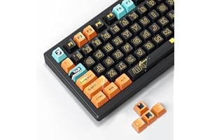 HITIME XVX Custom Keycaps 131 Keys, Speed DYE-Sub PBT Keycaps Set, Cherry Profile Keycaps 60 Prozent Keyboard Key Caps for 60% 65% 70% 100% Cherry Gateron MX Switches Mechanical Keyboards