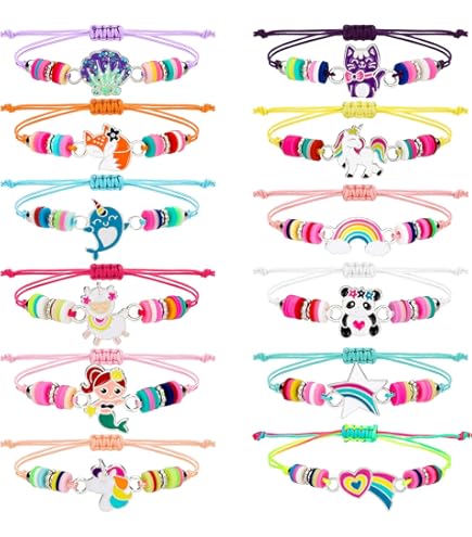 Braccialetti Amicizia Bambini 10 Pezzi - Regolabili Intrecciati Con Perline Per Feste E Regali - Foto 9