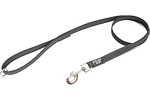 JULIUS K-9 Julius-K9 216GM-1,2HS Laisse antidérapante Color & Gray avec poignée et anneau en O, 20 mm x 1,2 m, Noir-Gris