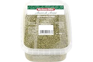 MADAMA OLIVA, Origano Siciliano Essiccato, Ideali per Esaltare le Pietanze della Cucina Mediterranea, sulla Pizza e Bruschette, Senza Conservanti, 100% Made in Italy, Vaschetta da 30 gr